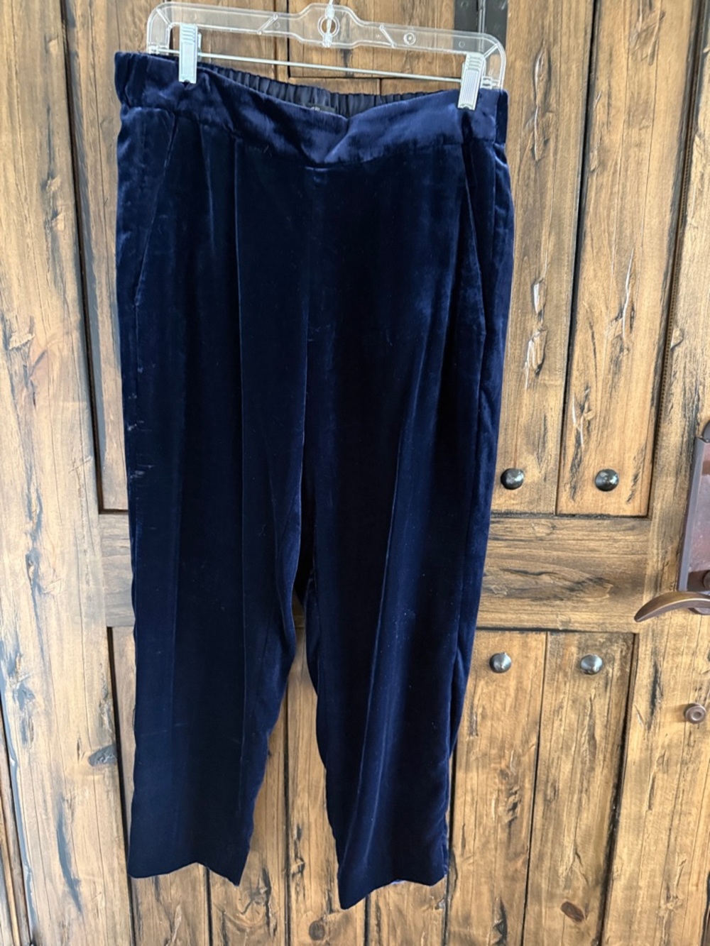 Velvet Lounge Pants in Deep Navy
